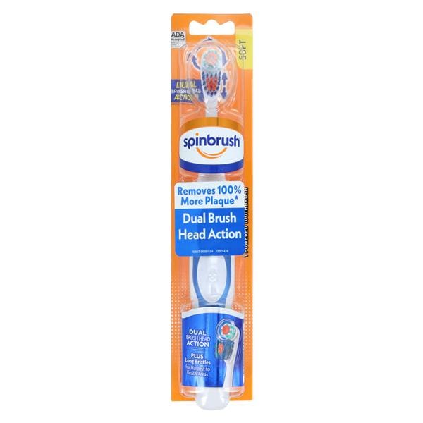 Arm & Hammer Spinbrush Pro+ Deep Clean Battery Power Toothbrush Soft Dp Cln Ea, 24 EA/CA