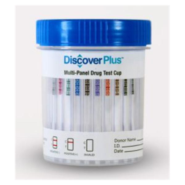 Discover Plus 12 Panel Drug Screen Cup CLIA Waived 25/Bx