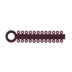 Power Sticks Ligature Ties Elastomeric 0.120 in Latex-Free Maroon 42/Pk