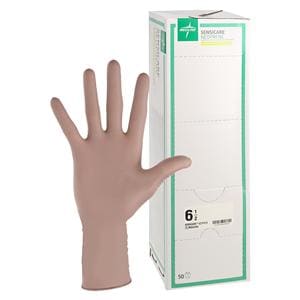 SensiCare Neoprene / Polychloroprene Surgical Gloves 6.5 Light Brown, 4 BX/CA