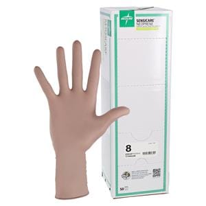 SensiCare Neoprene / Polychloroprene Surgical Gloves 8 Light Brown, 4 BX/CA