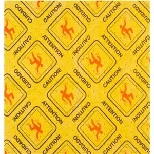 Hydrograbbber Absorbent Floor mat 32x24" Medium Absorbancy/ No Backing/ Yellow