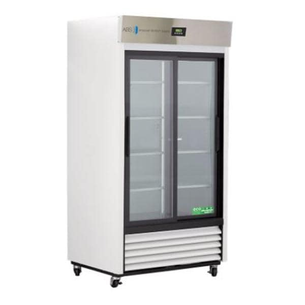 Laboratory Refrigerator 33 Cu Ft 2 Glass Doors 1 to 10C Ea