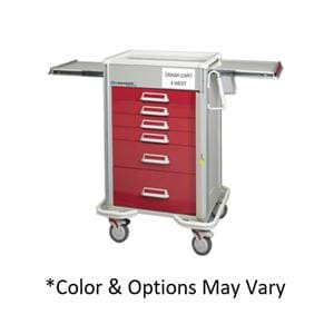 Crash Cart 32x25x44 (6) Drawer Push Button Lock/Key Override