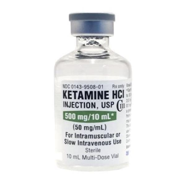 Ketamine HCl Injection 50mg/mL MDV 10mL 10/Package