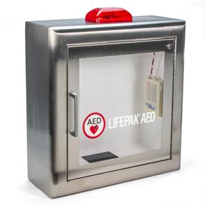 AED Wall Cabinet New Stainless Steel Ea