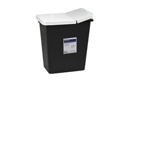 RCRA Hazardous Waste Container 2gal Blk 10x7.25x10.5 Hng Ld Snp Lck Plstc 20/Ca