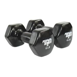 Perform Better Weight Dumbbell 8lb Vinyl Coated Black