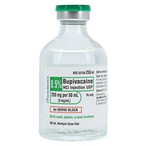 Bupivacaine HCl Injection 0.5% MDV 50mL 25/Package