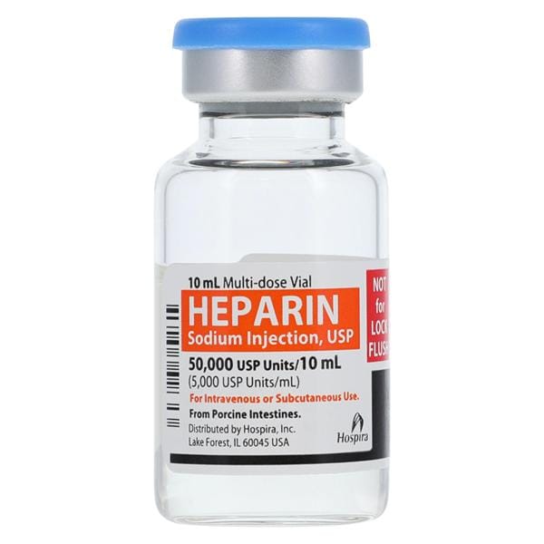 Heparin Sodium Injection 5,000U/mL MDV 10mL 25/Bx