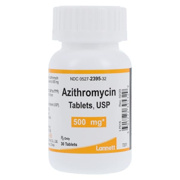 Azithromycin Tablets 500mg Bottle 30/Bottle Each