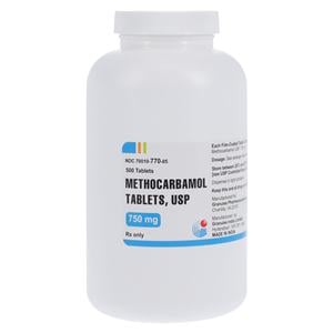 Methocarbamol Tablets 750mg Bottle 500/Bt