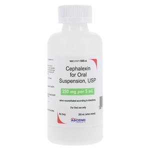 Cephalexin Oral Suspension 250mg/5mL Strawberry Bottle 200mL Each