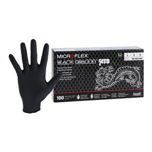 Black Dragon Nitrile Exam Gloves Large Black Non-Sterile