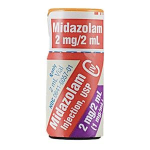 Midazolam Injection 1mg/mL MDV 2mL 25/Bx