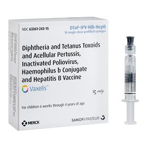 Vaxelis Vaccine DTaP-IPV-Hib-HepB Pediatric Injectable 0.5mL Prfld Syr 10/Pk