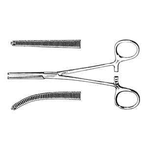 Rochester-Ochsner Forcep Curved 7-1/4" Stainless Steel Ea