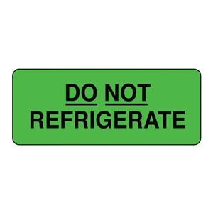 Lab Label Do Not Refrigerate Green/Black 3/4x2" 1" Core 500/Rl