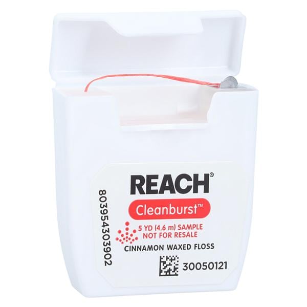 REACH Clean Burst Floss Waxed 5 Yards Cinnamon Patient Size 144/Bx