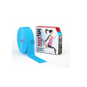 RockTape Kinesiology Tape 97% Cotton/3% Nylon 2"x105' Blue Ea