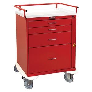 Emergency Cart (4) 5" Caster (4) Drawer Breakaway Lock