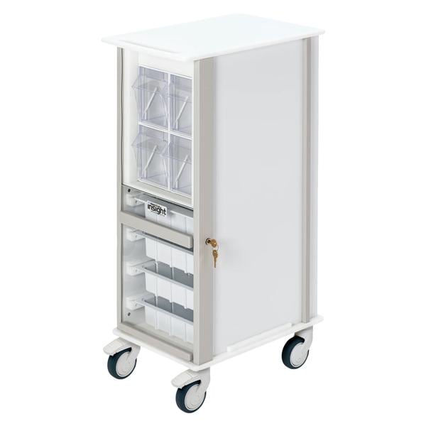 Insight Storage Cart 20.5x13x35.5" (4) 3" Caster/2 Locking/2 Swivel