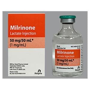 Milrinone Lactate Injection 1mg/mL SDV 50mL 50mL/Vl