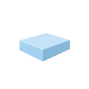 Vinyl Positioner 10x7x3" Rectangle Blue