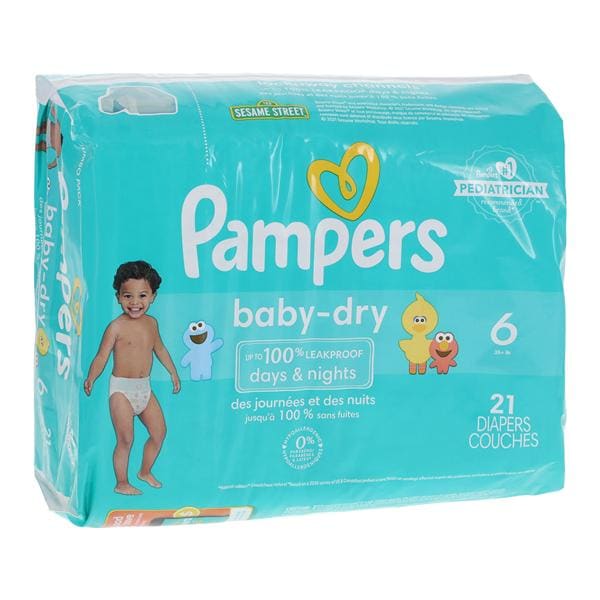 Pampers Baby-Dry Diapers Size 6 35lbs+ 21/Pk