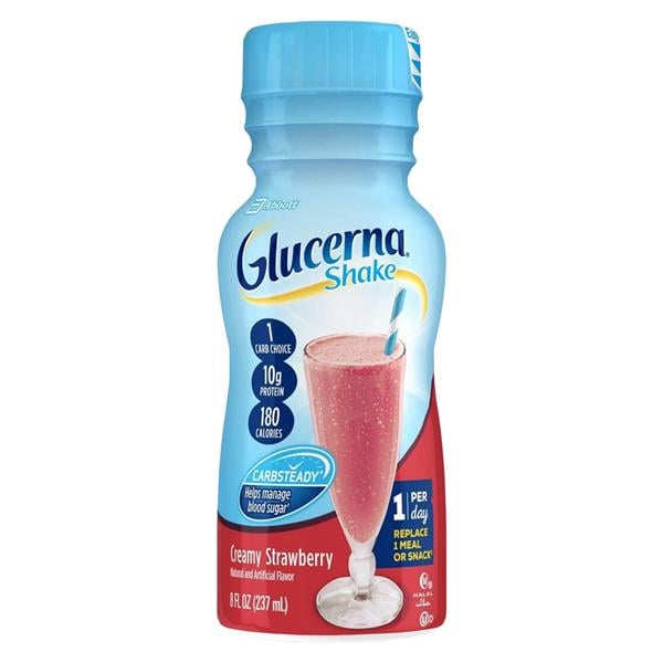 Glucerna Nutrition Shake Retail Strawberry 8oz Bottle 24/Ca