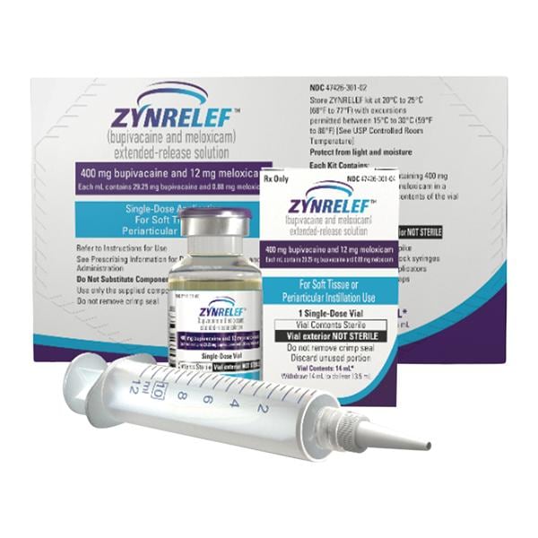 Zynrelef Extended-Release Injection 400mg/12mg SDV 14mL Ea