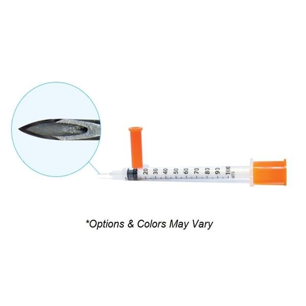 Syringe/Needle 0.3cc 30gx5/16" EasyTouch U-100 Insulin _ 500/Ca