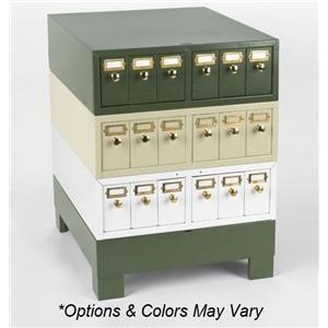 Slide Storage Cabinet Base For Up To 10 Cabinets Green Ea