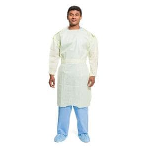 Protective Gown AAMI Level 2 Medium Weight SMS One Size Fits Most Blue Ea/Ca