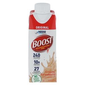 Boost Nutrition Drink Creamy Strawberry 8oz Carton 24/Ca