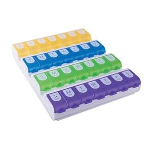 Ezy-Dose Organizer Pill Weekly XL For 2 Dose AM/PM 6Pk