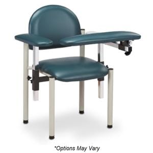 SC Series Blood Draw Chair Royal Blue Powder Coated 300lb Capacity Ea