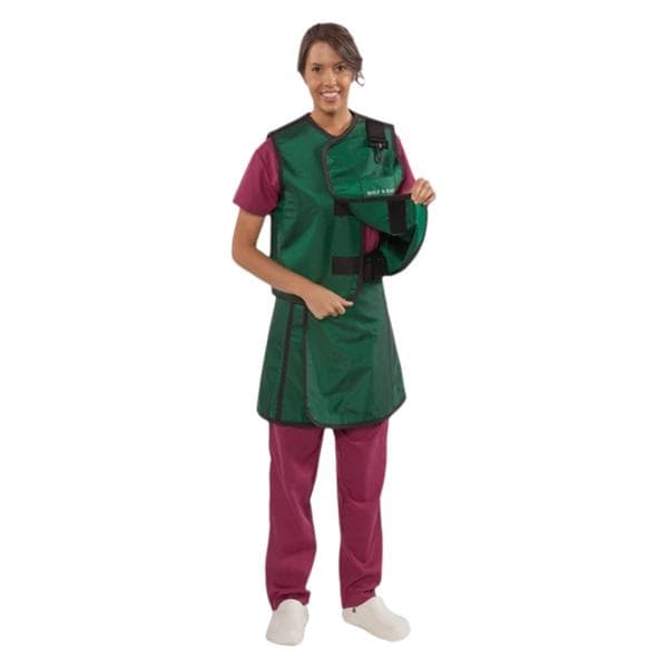 Apron/Vest Hunter Green Women Lead Free/.5mm Equivalence W/ Thyrd Clr Vst Ea