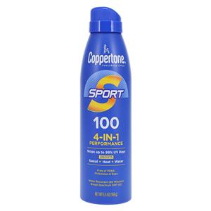 Coppertone Sport Spray Sunscreen Fragrance Free Skin Adult 5.5oz Wtr Rstnt Ea, 12 EA/CA