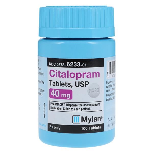 Citalopram Hydrobromide Tablets 40mg Bottle 100/Bottle Each