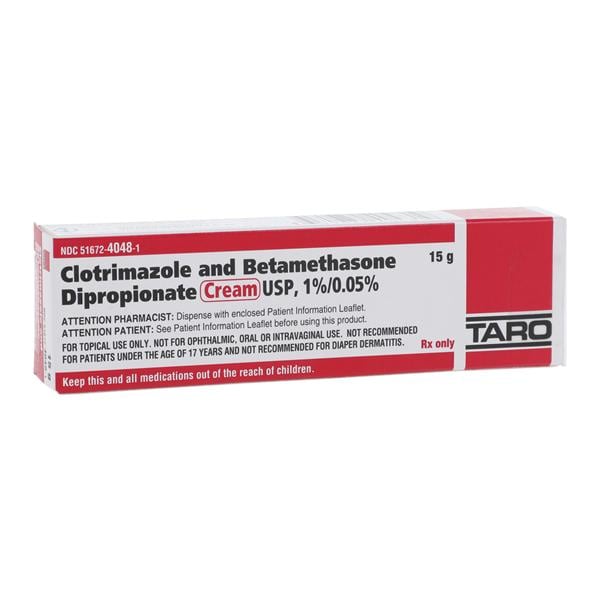 Clotrimazole/Betamethasone Dipropionate Topical Cream 1%/0.05% Tube 15gm Each