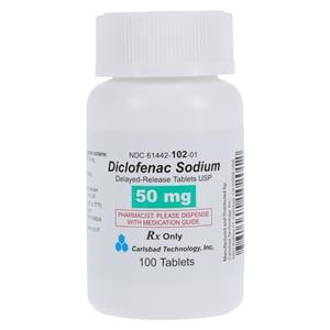 Diclofenac Sodium Delayed-Release Tablets 50mg Bottle 100/Bottle Each