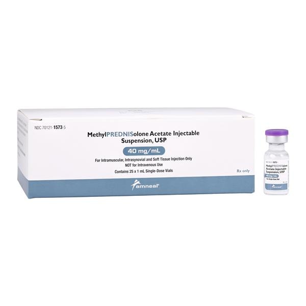 Methylprednisolone Acetate Injection 40mg/mL SDV 1mL 25/Package