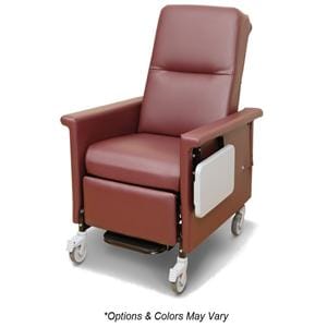 54 Series Transport Recliner Powder Coated Steel Frame 300 Lb Manual Gray Ea