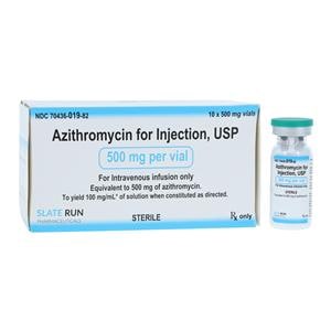 Azithromycin Injection 500mg/vl Powder SDV 10/Package