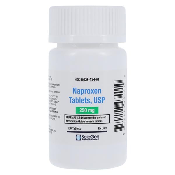 Naproxen Tablets 250mg Bottle 100/Bottle Each