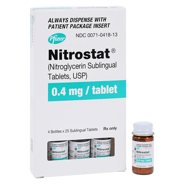 Nitrostat 0.4mg 4x25/Bt