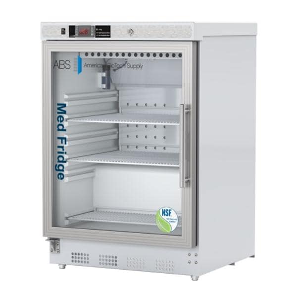 Vaccine Refrigerator New 4.6 Cu Ft Glass Door 2 to 8°C Ea