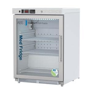 Vaccine Refrigerator New 4.6 Cu Ft Glass Door 2 to 8°C Ea