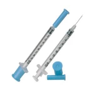 Tuberculin Needle/Syringe 26gx3/8" 1.0mL Detachable Needle Cnvntnl LDS 100/Bx